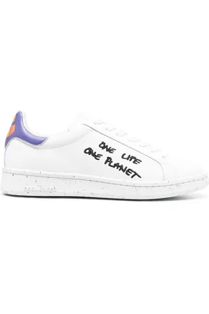 Dsquared2 Damen Sneakers - Slogan-embroidered low-top sneakers