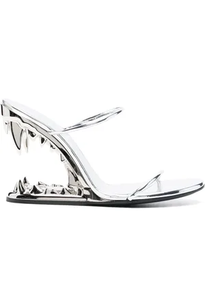 GCDS Sandalen in Metallic-Optik