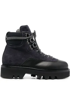 Furla Schnürstiefel mit Kontrasteinsätzen