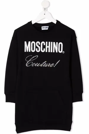 Moschino Kleid mit verziertem Couture-Logo