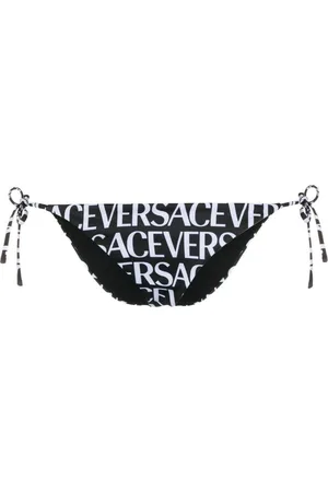 VERSACE Bikinihöschen mit Blatt-Print