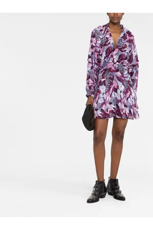 IRO Kleid mit abstraktem Print