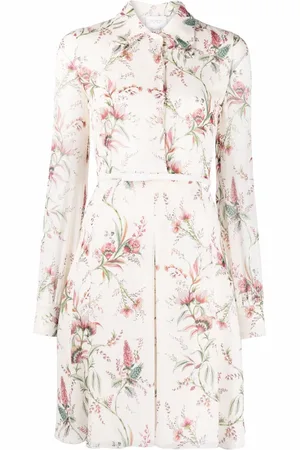 Giambattista Valli Faltenkleid mit Blumen-Print