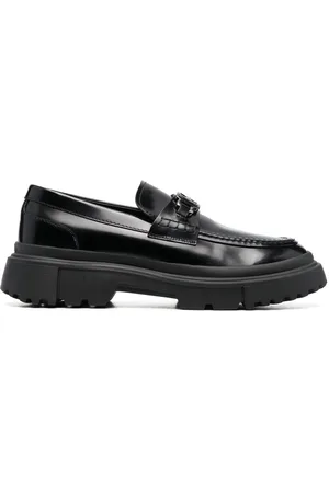 Hogan Loafer mit Logo-Schild