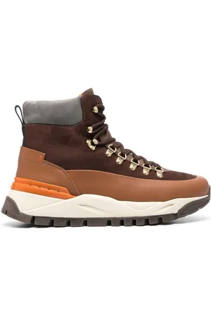 santoni Hiking-Boots mit Kontrasteinsätzen