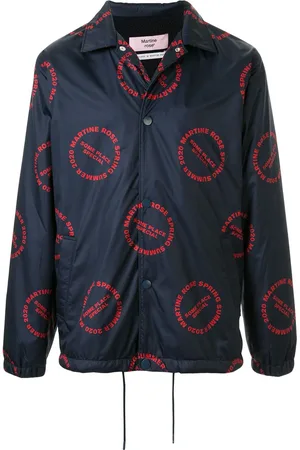 MARTINE ROSE Bomberjacke mit Logo-Print