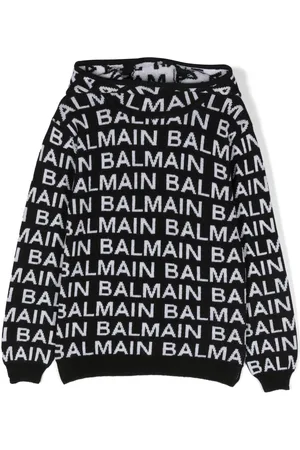 Balmain Pullover mit Intarsien-Logo