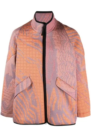 Byborre Herren Jacquard Jacken - Jacquard-pattern zip-up jacket