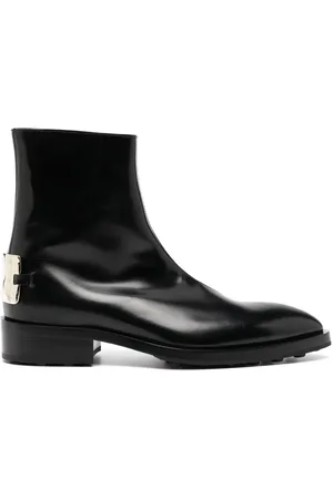 Jil Sander Stiefel mit Logo-Schild