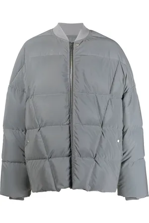 Rick Owens Gefütterte Jacke ohne Kragen