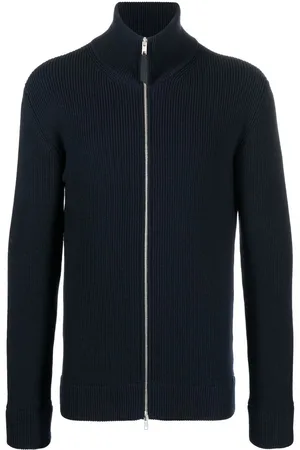 Maison Margiela Gerippter Cardigan mit Reißverschluss