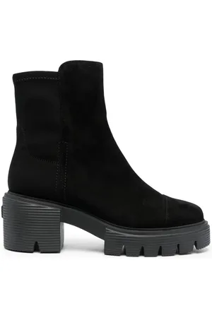 Stuart Weitzman Wildlederstiefel mit dicker Sohle 60mm