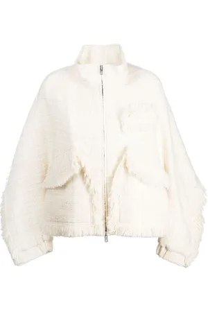 GOEN.J Tweed-Bomberjacke mit Stehkragen