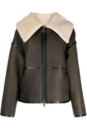 GOEN.J Klassische Lederjacke