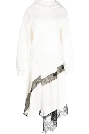 GOEN.J Midikleid mit Spitzenbesatz
