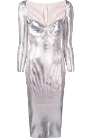 MARIA LUCIA HOHAN Metallisches Helen Kleid