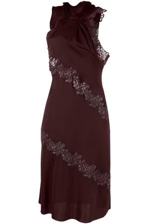 Stella McCartney Neckholder-Kleid mit Spitze
