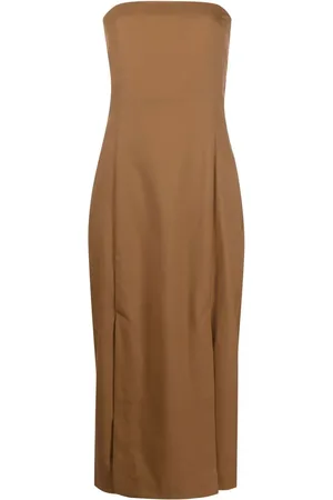 St Agni Schulterfreies Midikleid