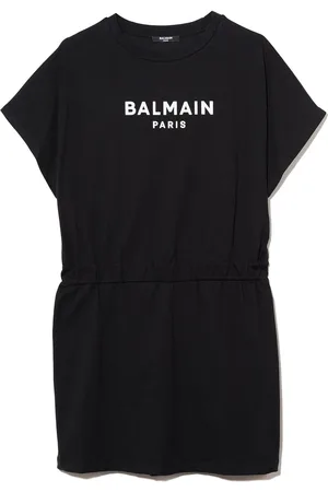 Balmain Kleid mit Logo-Print