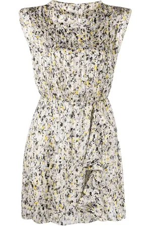 Patrizia Pepe Drapiertes Kleid mit Print