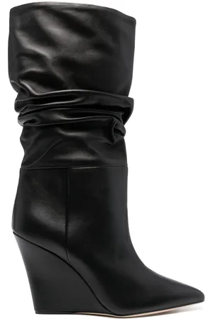 PARIS TEXAS Damen Stiefel - Pointed leather wedge boots
