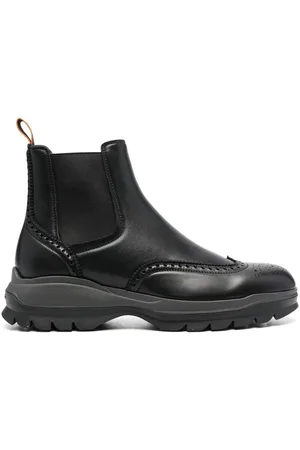 santoni Chelsea-Boots mit Budapestermuster