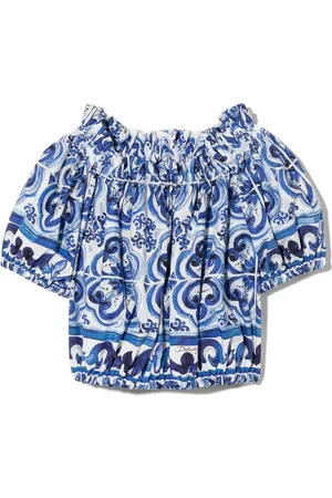 Dolce & Gabbana Bluse mit Majolica-Print
