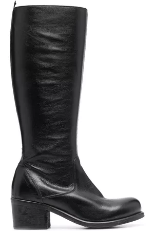 Moma Damen Stiefel - Calf-length block heel boots