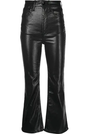 RAG&BONE Beschichtete Cropped-Schlagjeans