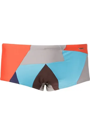AMIR SLAMA Badeshorts mit geometrischem Print