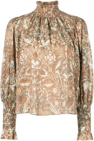 ULLA JOHNSON Bluse mit Blumen-Print