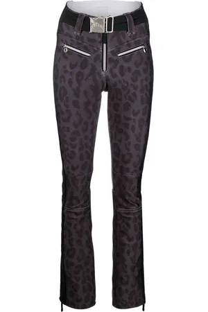 JET SET Damen Skianzüge - Tiby leopard print ski trousers