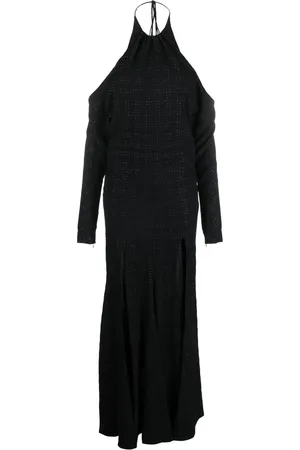 Serafini Neckholder-Kleid mit Schleifenverschluss