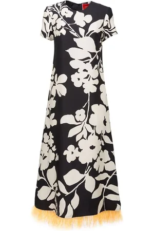La DoubleJ Swing Maxikleid aus Seide