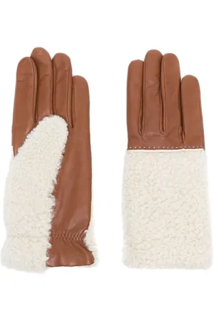 AGNELLE Damen Handschuhe - Leather shearling gloves