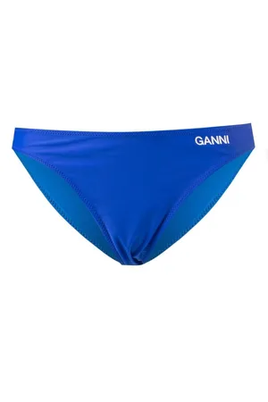 Ganni Bikinihöschen mit Logo-Print