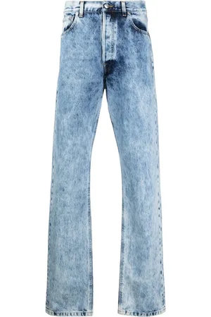 VTMNTS Jeans mit Acid-Wash-Effekt