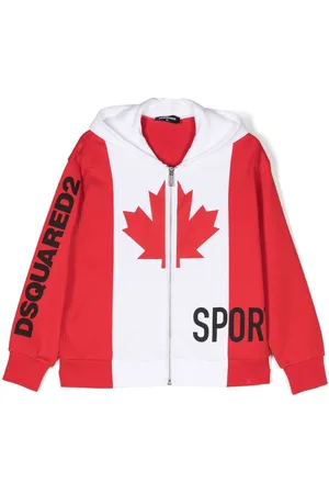 Dsquared2 Kapuzenjacke mit Logo-Print