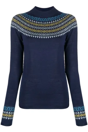 Sweaty Betty Damen Skiunterwäsche - Fair Isle base layer ski top
