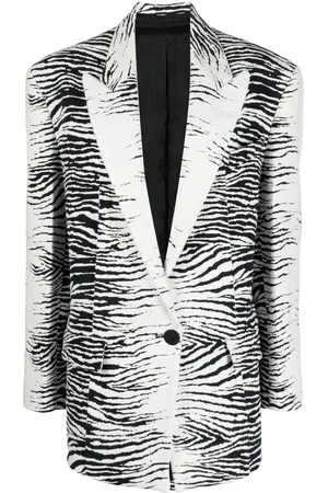 The Attico Blazer mit Zebra-Print