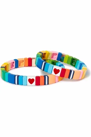 Roxanne Assoulin Mommy and Me Armband-Set in Regenbogenfarben