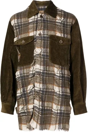 UMA WANG Karierte Juan Jacke