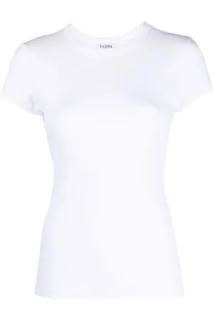 Filippa K T-Shirt aus geripptem Strick