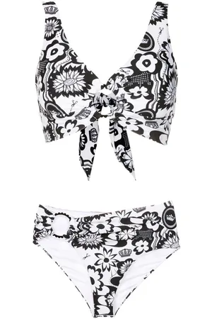 AMIR SLAMA Bikini mit Blumen-Print