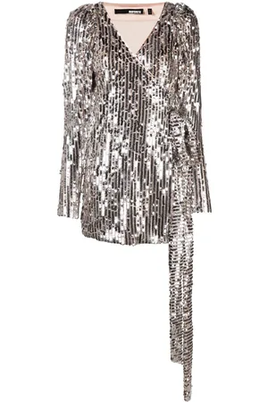 ROTATE Kleid mit Pailletten