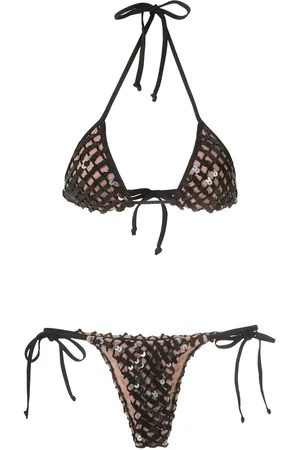 AMIR SLAMA Bikini mit Pailletten