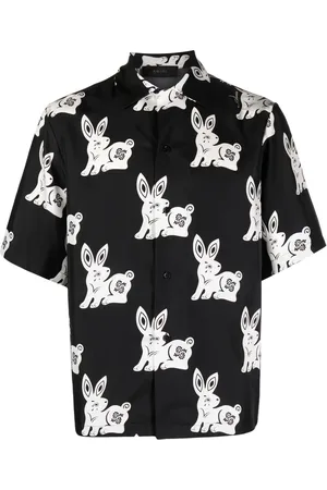 AMIRI Seidenhemd mit Hasen-Motiv