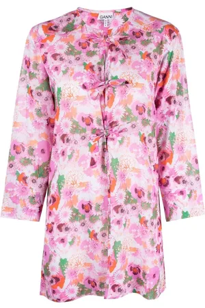Ganni Tunika mit Blumen-Print