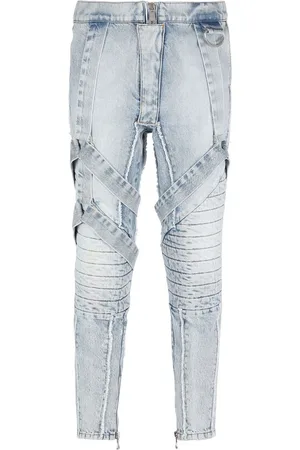 Balmain Slim-Fit-Jeans mit Riemen