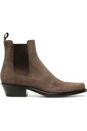 Buttero Wildlederstiefel mit eckiger Kappe